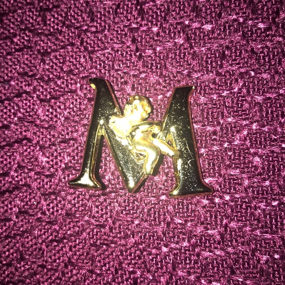 “M” Pin with angel - Picture 2 of 7